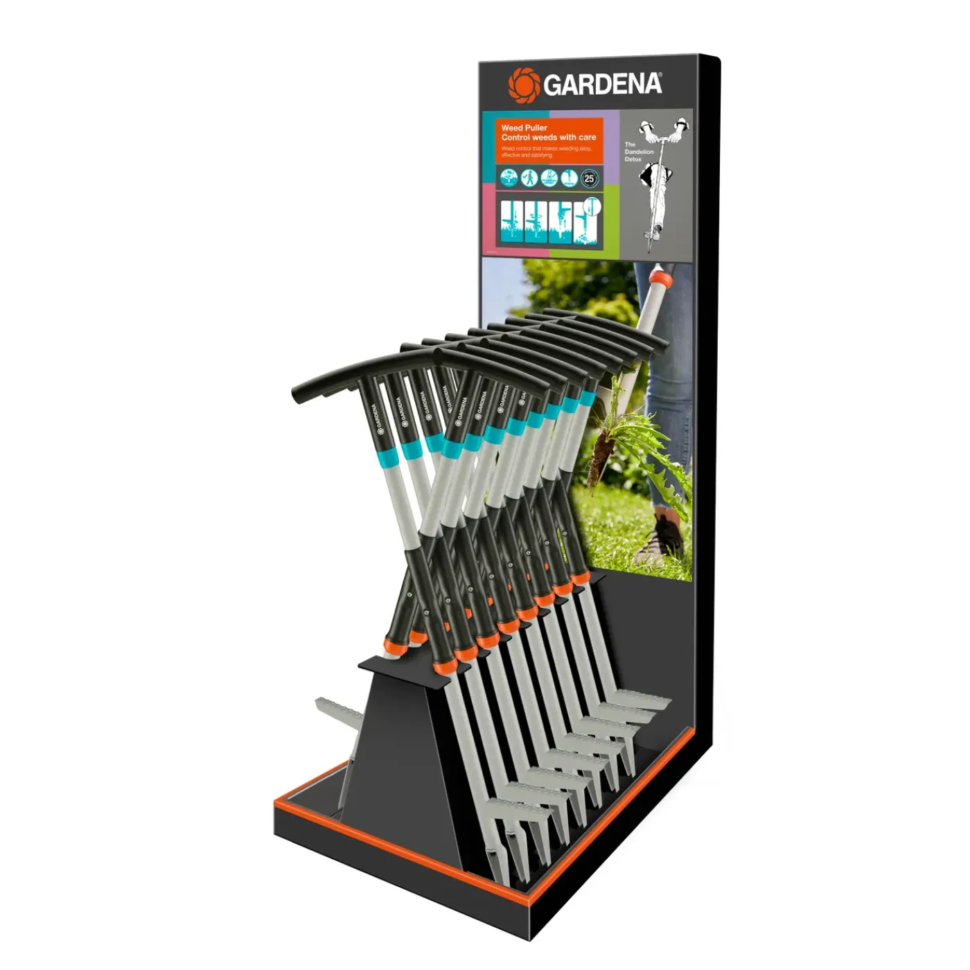 Gardena Onkruidsteker Met Steel - Met Uitwerper - Met Voetsteun - 100cm - 1 stuk