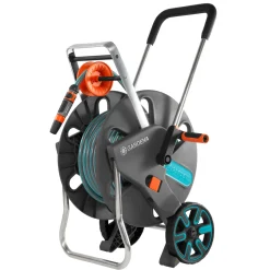 Gardena slangenwagen CleverRoll L Easy + tuinslang 50m 13mm