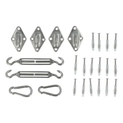 4gardenz 6 Mm Rvs Schaduwdoek Bevestigingset / Zonnedoek Montage