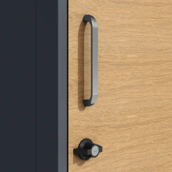 4gardenz Pakketbrievenbus Xxl Met Slot - Pakketbox Extra Groot - Antraciet Met Houtlook