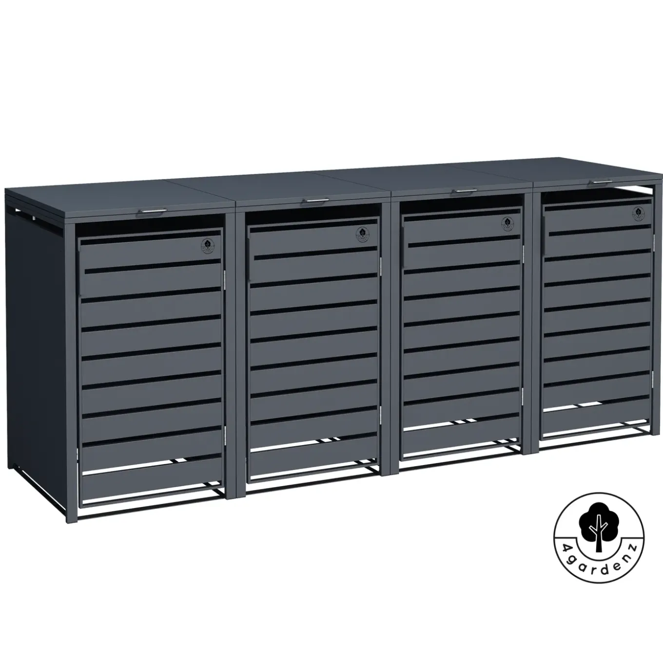 4gardenz Premium Kliko Ombouw 4 Bakken - Containerombouw - Antraciet