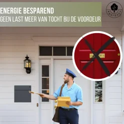 4gardenz Wandbrievenbus Met Veilig Slot - Brievenbus Hangend Staal - Antraciet