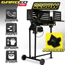 Gardeo Pro - Horizontale Houtkliever 2200 W - 6 Ton Op Poten.