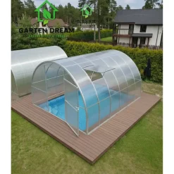 Garten Dream - Zwembad Overkapping - Marina - 3x8m - Verzinkt Staal - 4mm Polycarbonaat