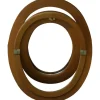 Gd Menuiseries - Oeil De Boeuf Hout Ovaal H90 X L60 Ribbentafel