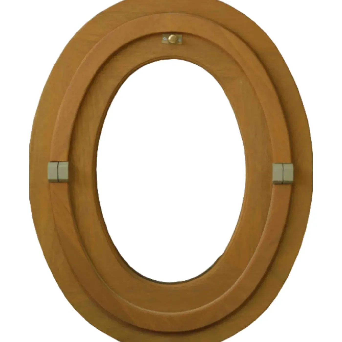 GD Menuiseries - Ovale Houten Schot In De Roos H65 X L50 Ribbentafel