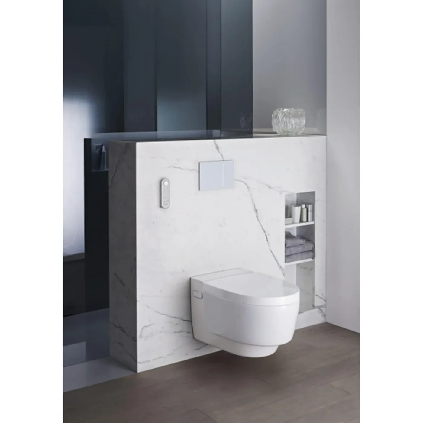 Geberit Aquaclean Mera Classic Douche-wc – Föhn & Geurafzuiging – Wit, Designafdekking Wit