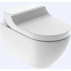 Geberit Aquaclean Tuma Comfort Douche-wc – Verwarmde Zitting & Föhn – Wit, Designafdekking Wit Glas