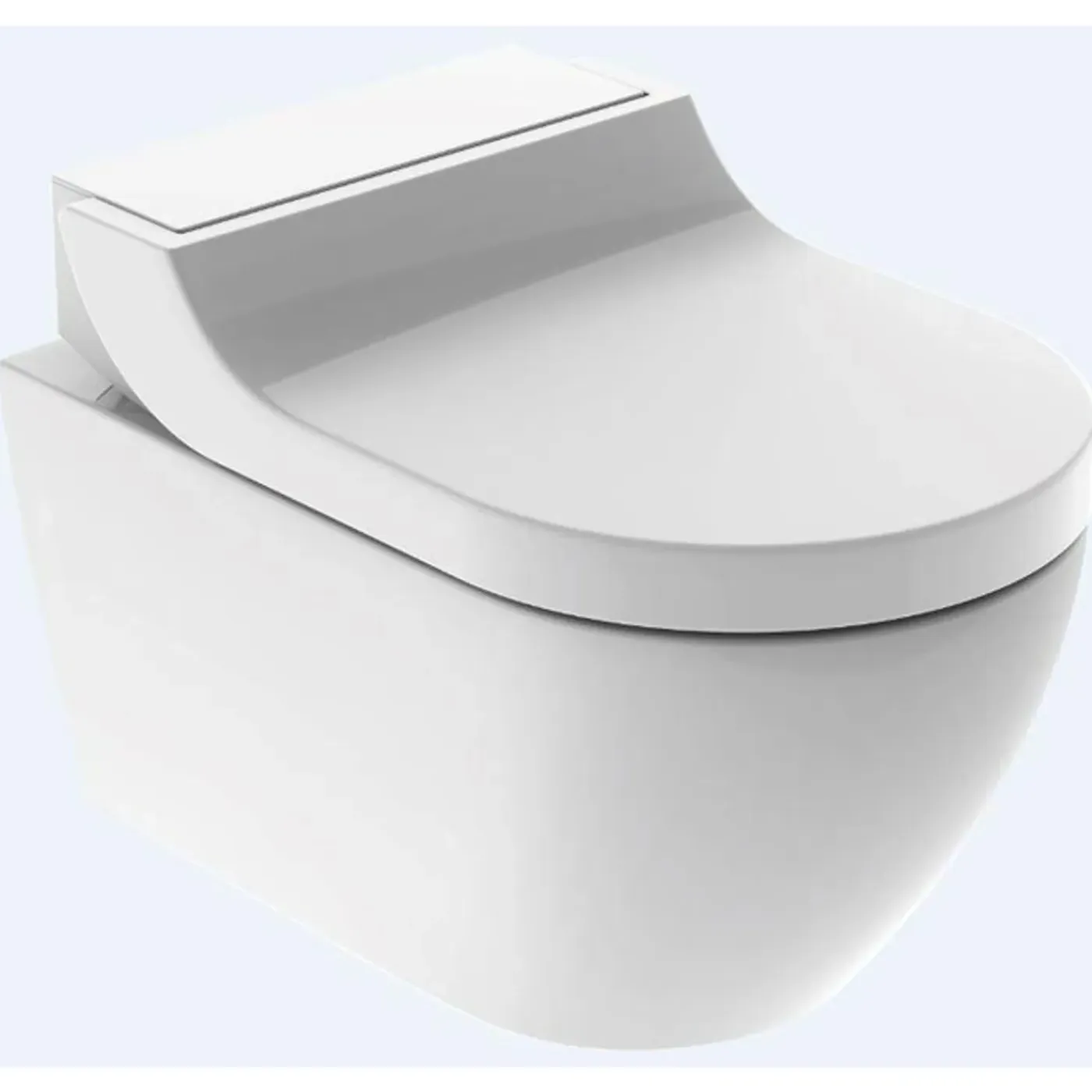 Geberit Aquaclean Tuma Comfort Douche-wc – Verwarmde Zitting & Föhn – Wit, Designafdekking Wit Glas