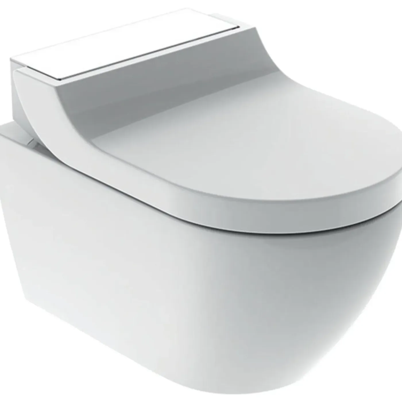 Geberit Aquaclean Tuma Comfort Douche-wc – Verwarmde Zitting & Föhn – Wit, Designafdekking Wit Glas