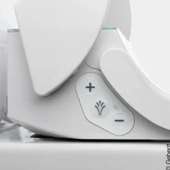 Geberit Aquaclean Tuma Comfort Douche-wc – Verwarmde Zitting & Föhn – Wit, Designafdekking Wit Glas