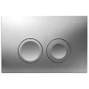 Geberit bedieningspaneel Delta 21 voor UP100 inbouwreservoirs|16,4x24,6cm mat chroom