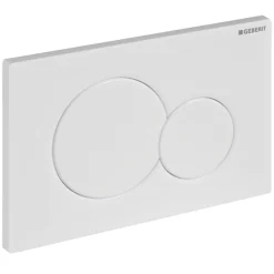 Geberit Bedieningspaneel Sigma 01 - Kunststof - Wit - Tweeknops - 24,6x16,4cm
