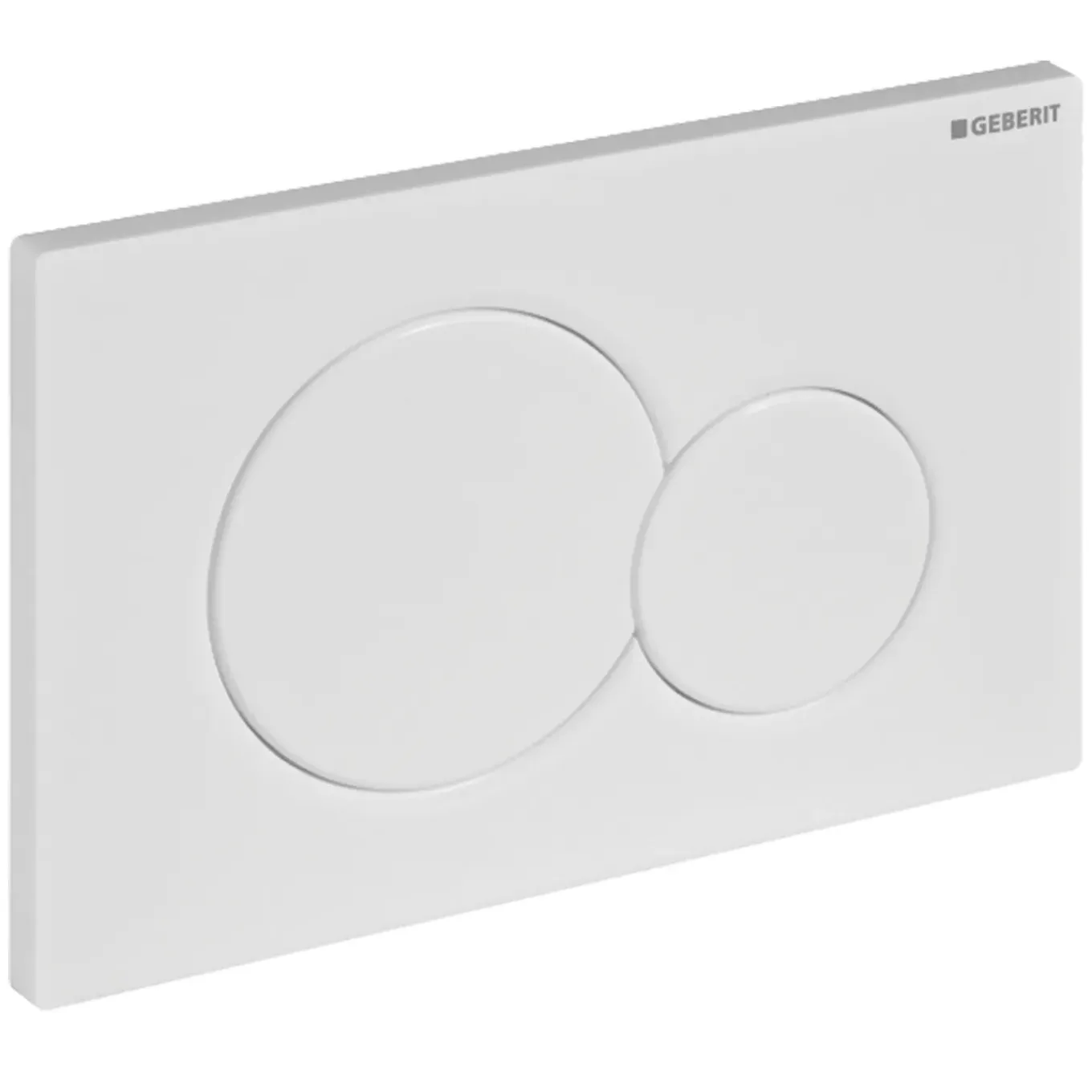 Geberit Bedieningspaneel Sigma 01 - Kunststof - Wit - Tweeknops - 24,6x16,4cm