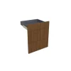 Geheel van 1 deur + 1 lade keukenkast Modulo Clara Walnoot 60 x72 cm