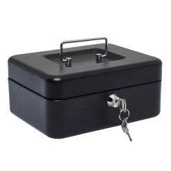 Overig Geldkist 10359189 - met sleutelslot - 6 Vakken Gelddoos, Klein Formaat - 20x16x9cm