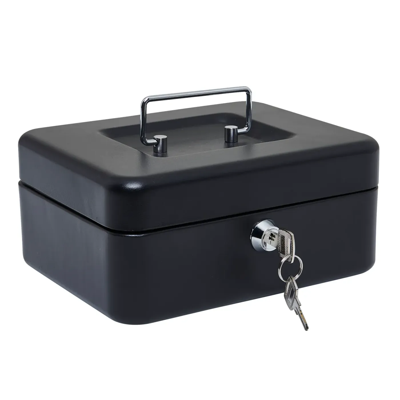 Overig Geldkist 10359189 - met sleutelslot - 6 Vakken Gelddoos, Klein Formaat - 20x16x9cm