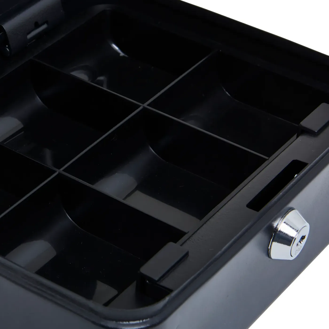 Overig Geldkist 10359189 - met sleutelslot - 6 Vakken Gelddoos, Klein Formaat - 20x16x9cm