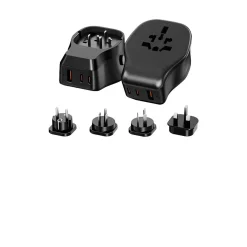 Gembird - Universele Reisstekkerset Met Usb Lader, 20 W, Wit