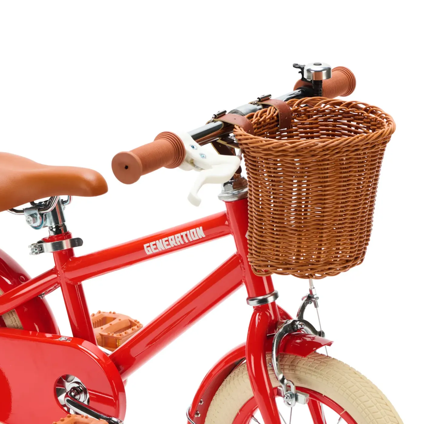 Generation Retro 12 Inch Rood – Kinderfiets Met Mandje
