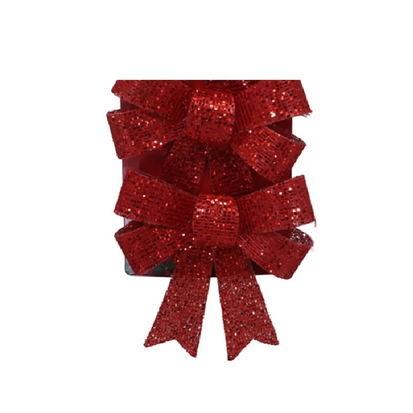 Gerimport Kerststrikken -3x - Rood - 10x13 Cm - Kersthanger