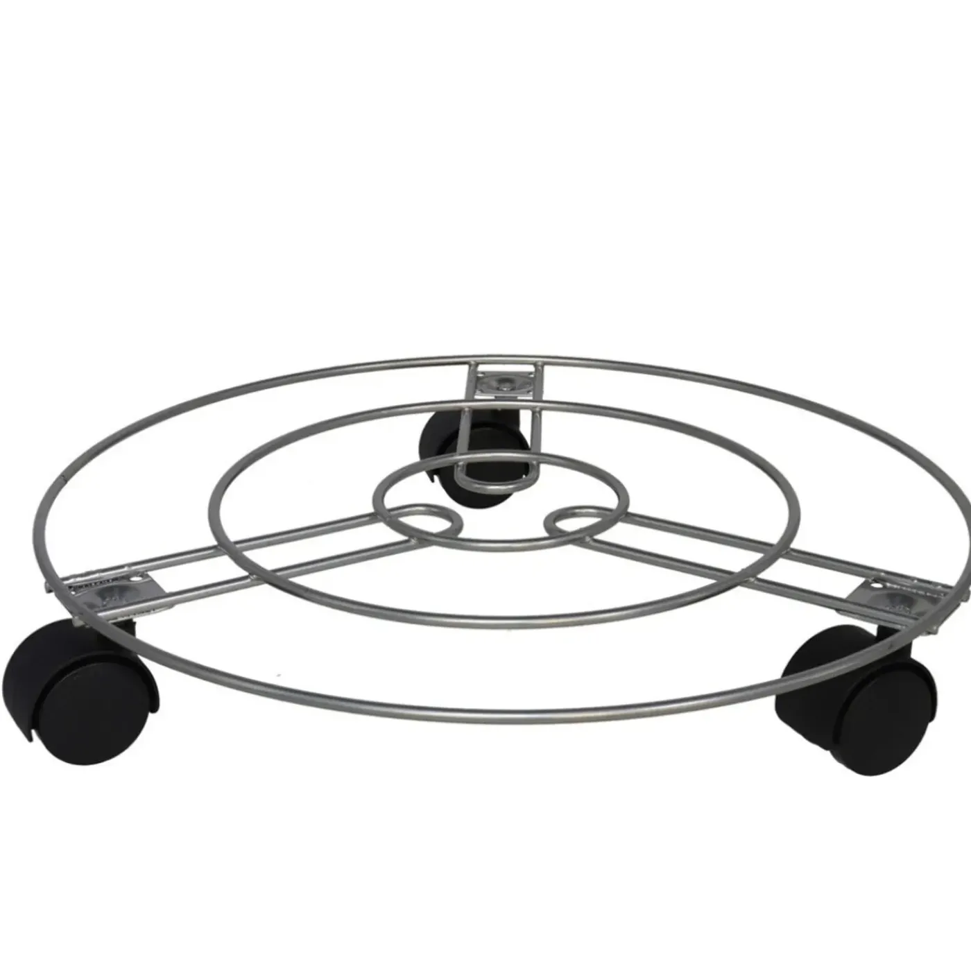 Gerimport Planten Trolley/multiroller - Grijs - Metaal - D35 Cm