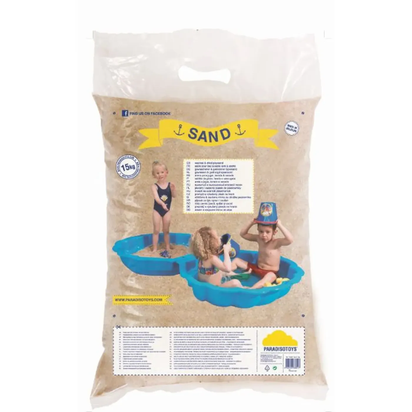 Overig Gewassen speelzand, 15 kg per zak
