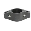 Giardino middenklem voor ronde paal zwart 48mm