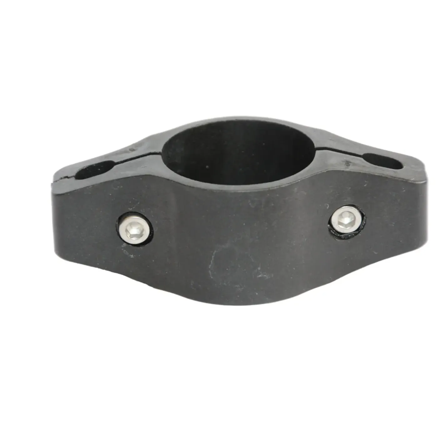 Giardino middenklem voor ronde paal zwart 48mm