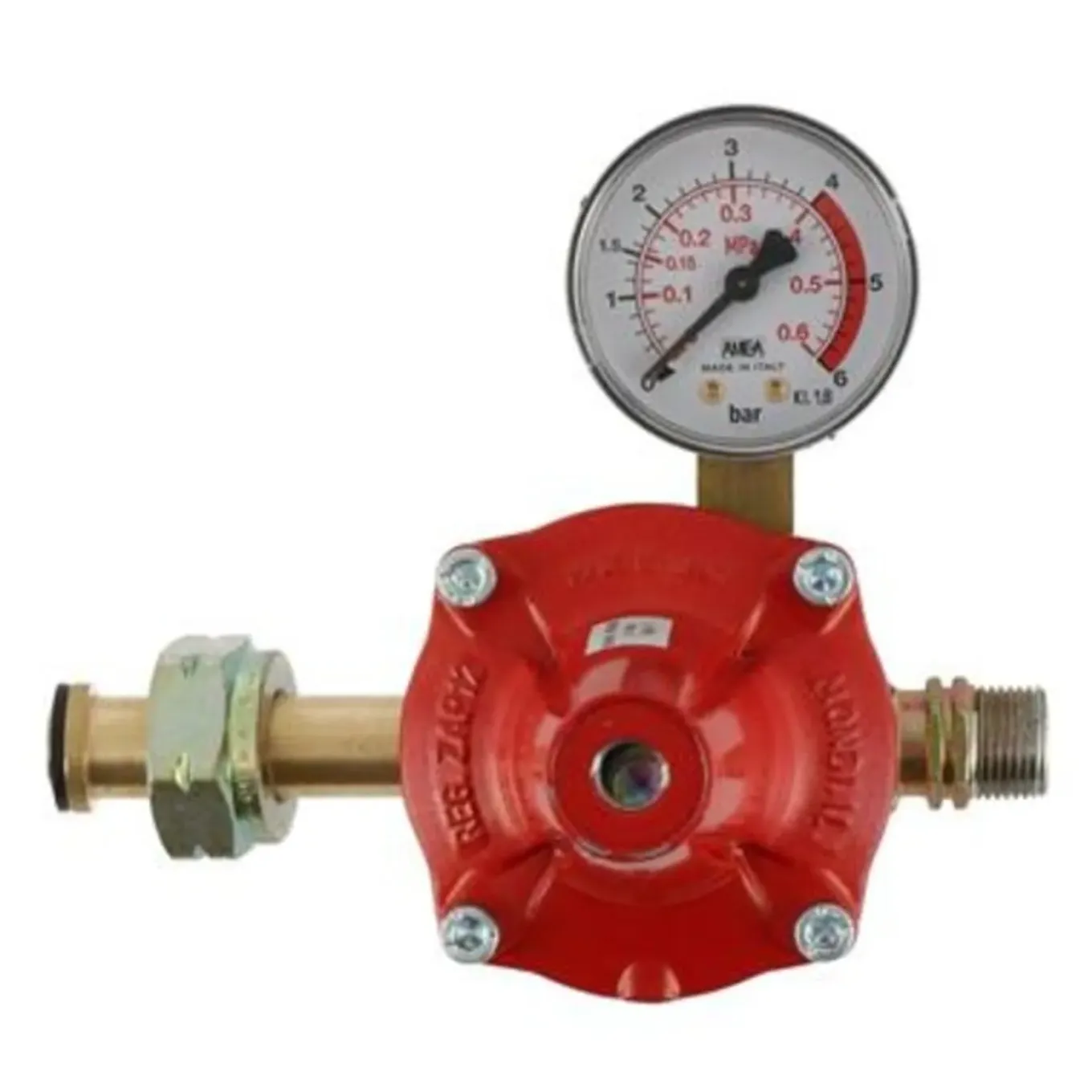 Gimeg instelbare gasdrukregelaar 0-6bar shell x 3/8l
