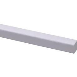 Glaslat - Hardhout - Gegrond - Wit - 17x17mm - 270cm