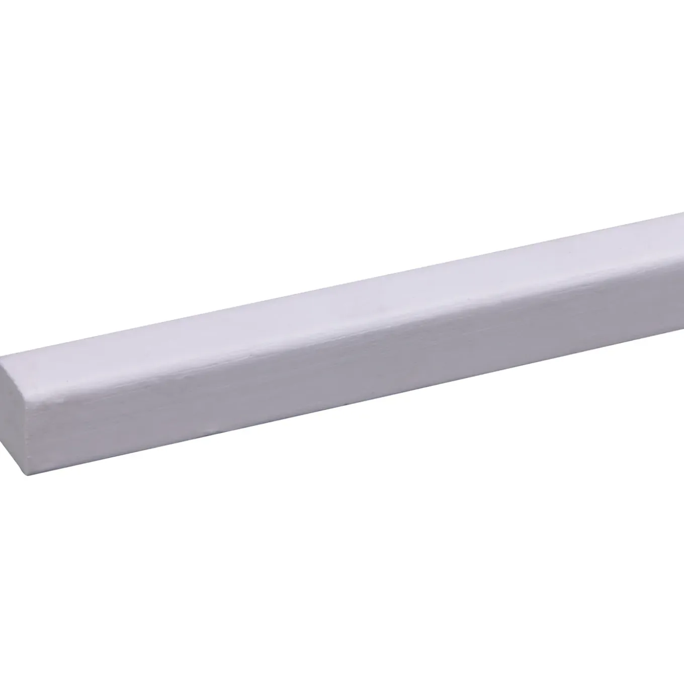 Glaslat - Hardhout - Gegrond - Wit - 17x17mm - 270cm
