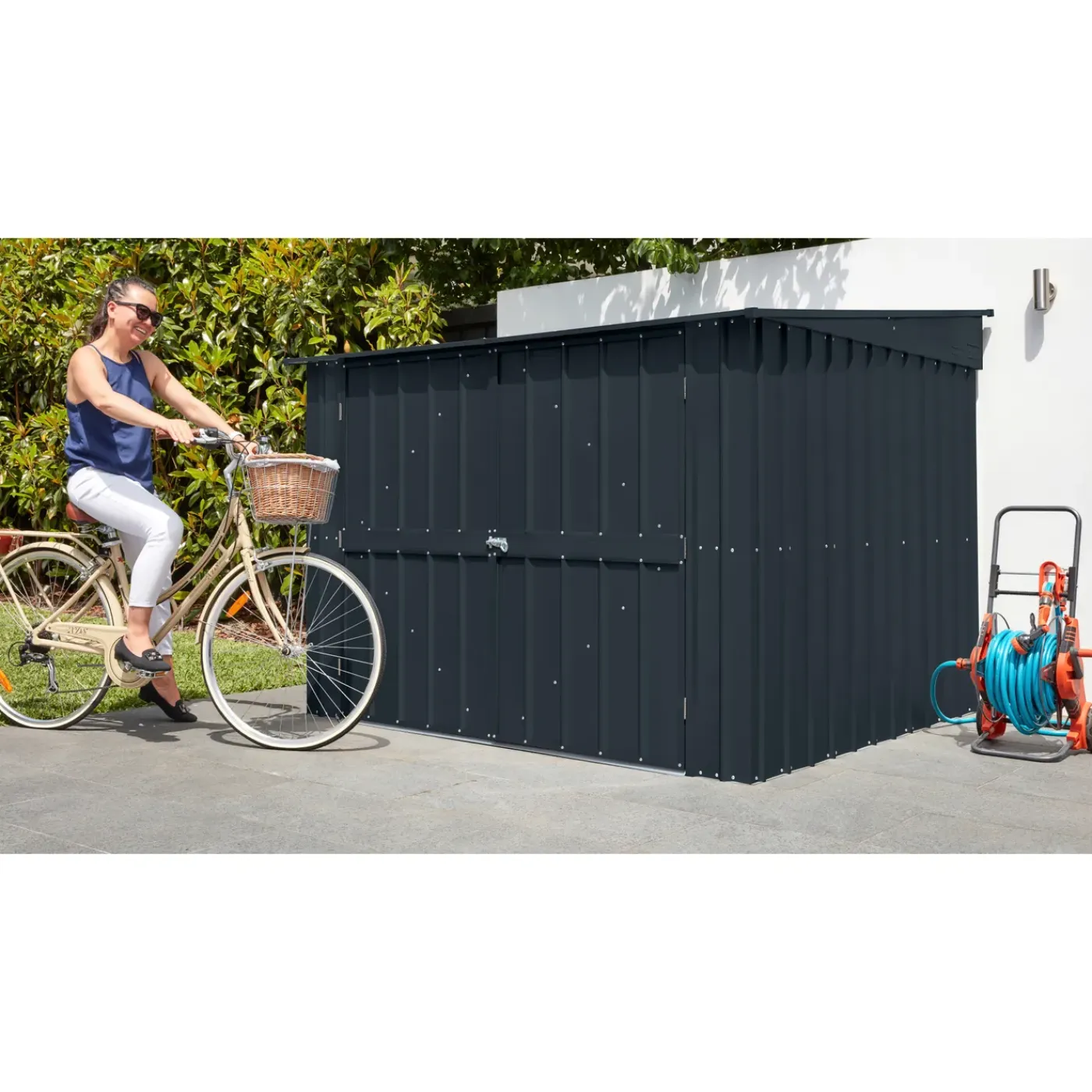 Overig Globel fietsberging Family 66 -plaatstaal - antraciet - 200x189cm