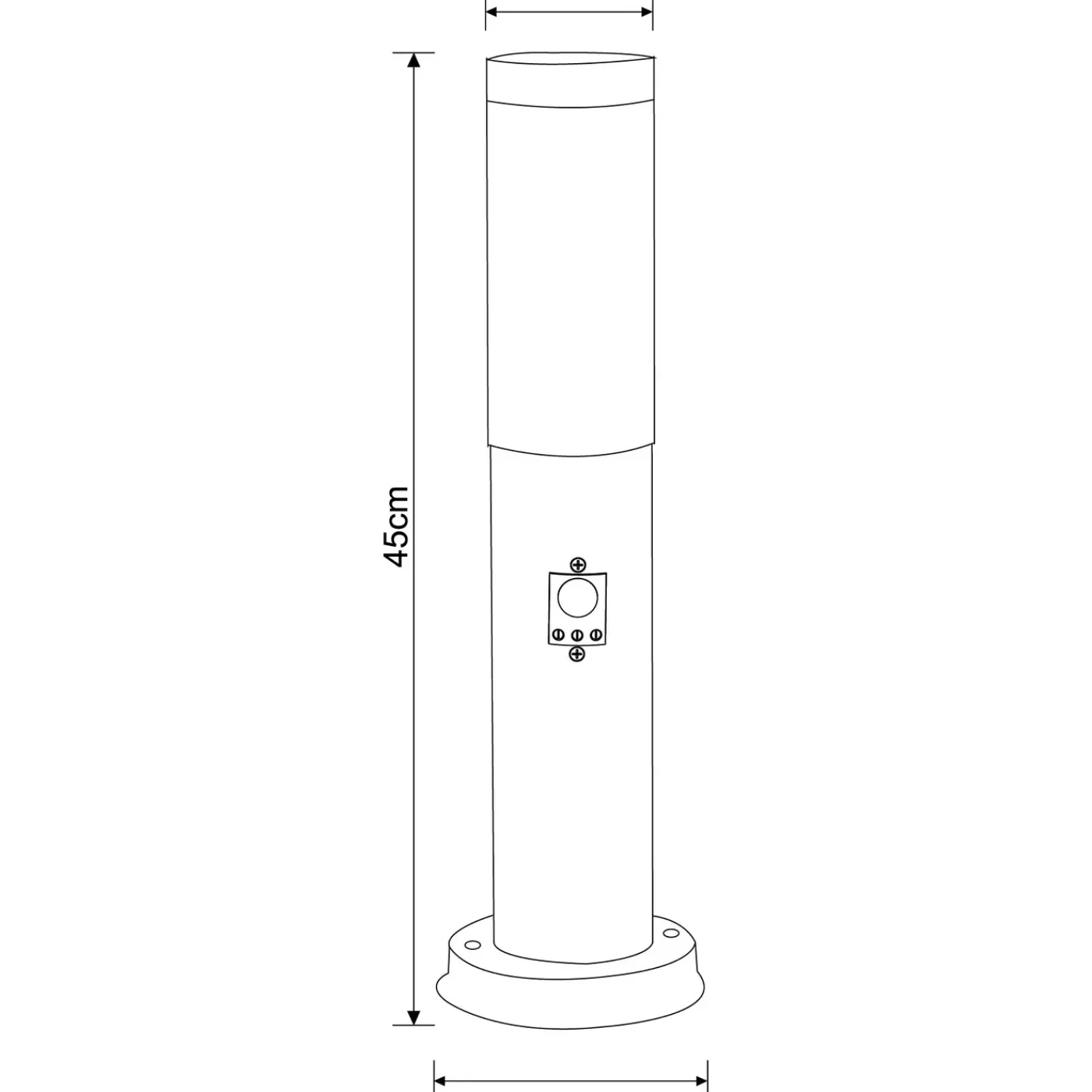 Globo Buitenlamp Boston Staaledelstaal 1x E27