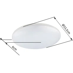 Globo Buitenlamp Dori Led Plastic Zilverkleurig 1x Led