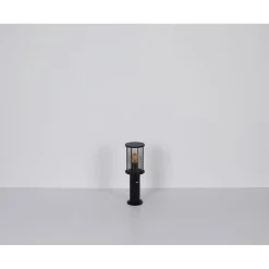 Globo Buitenlamp Gracey Staaledelstaal Zwart 1x E27