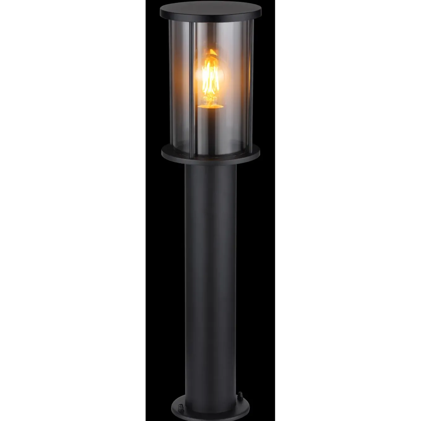 Globo Buitenlamp Gracey Staaledelstaal Zwart 1x E27