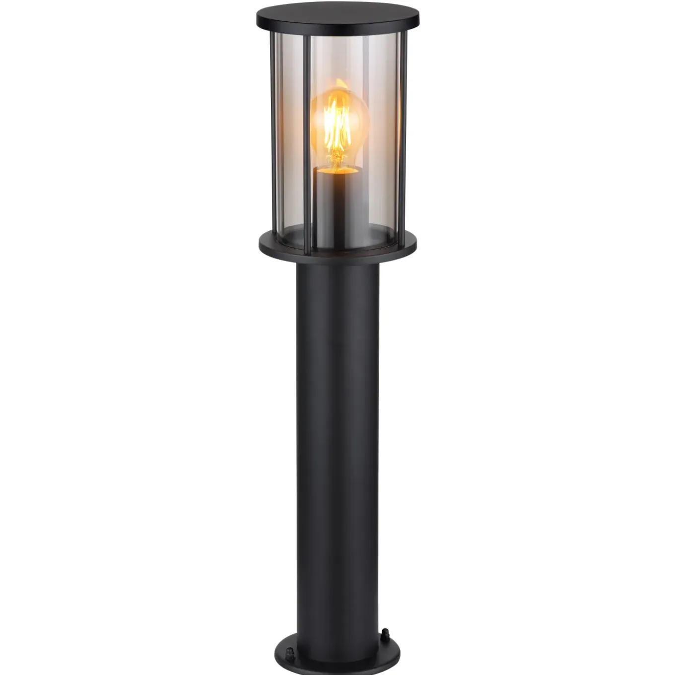 Globo Buitenlamp Gracey Staaledelstaal Zwart 1x E27