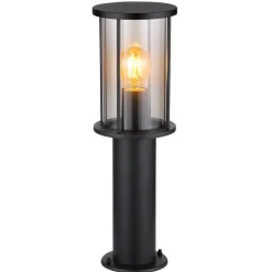 Globo Buitenlamp Gracey Staaledelstaal Zwart 1x E27