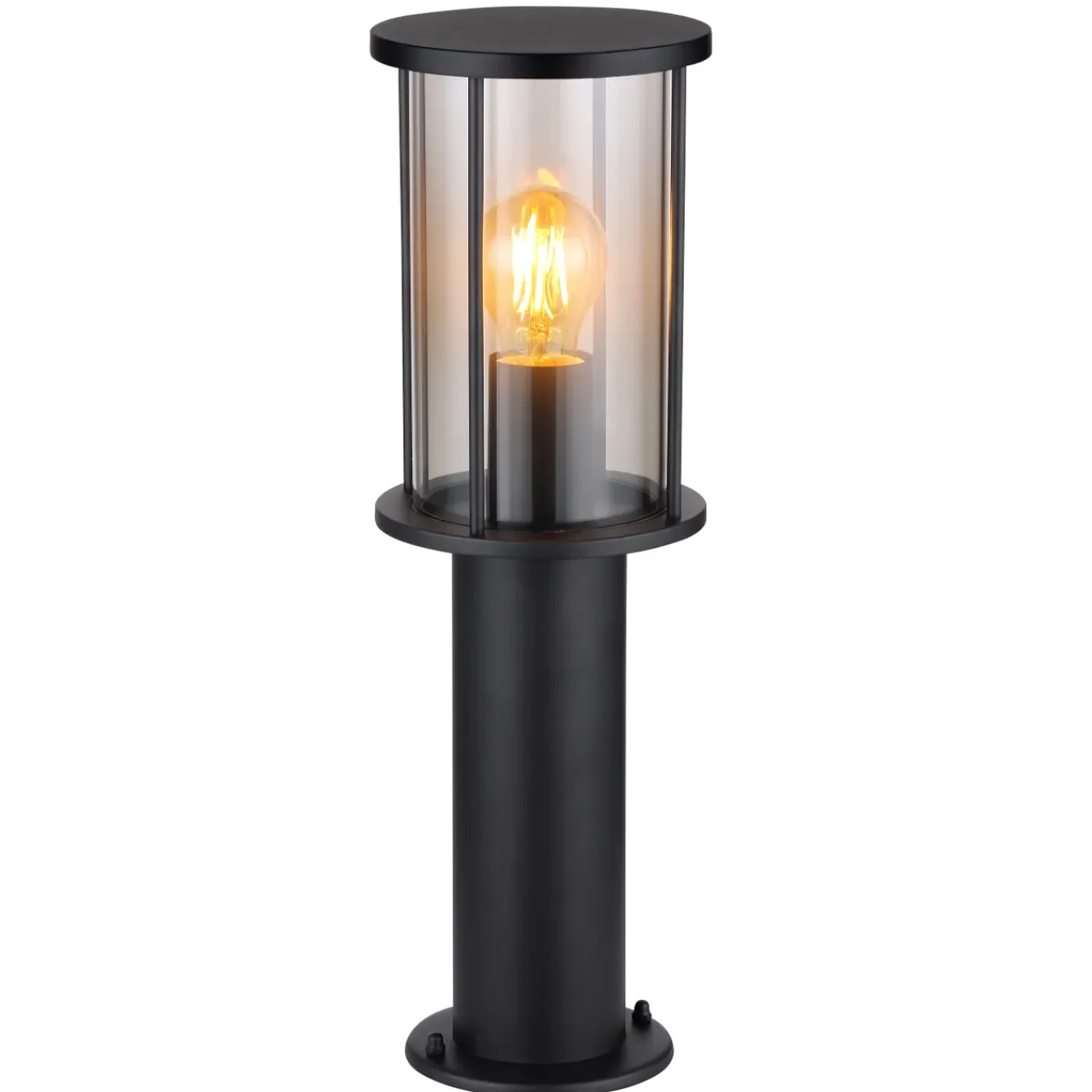 Globo Buitenlamp Gracey Staaledelstaal Zwart 1x E27