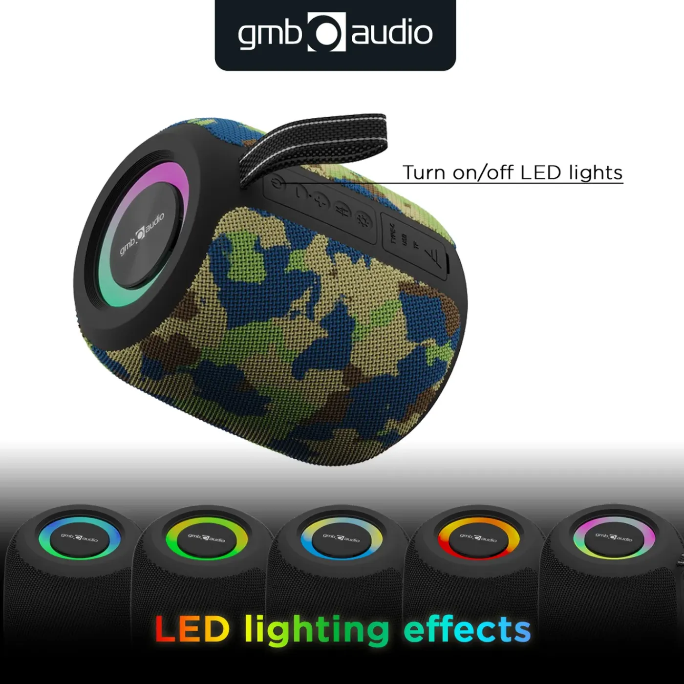 GMB-Audio - BT luidspreker met LED-lichteffect