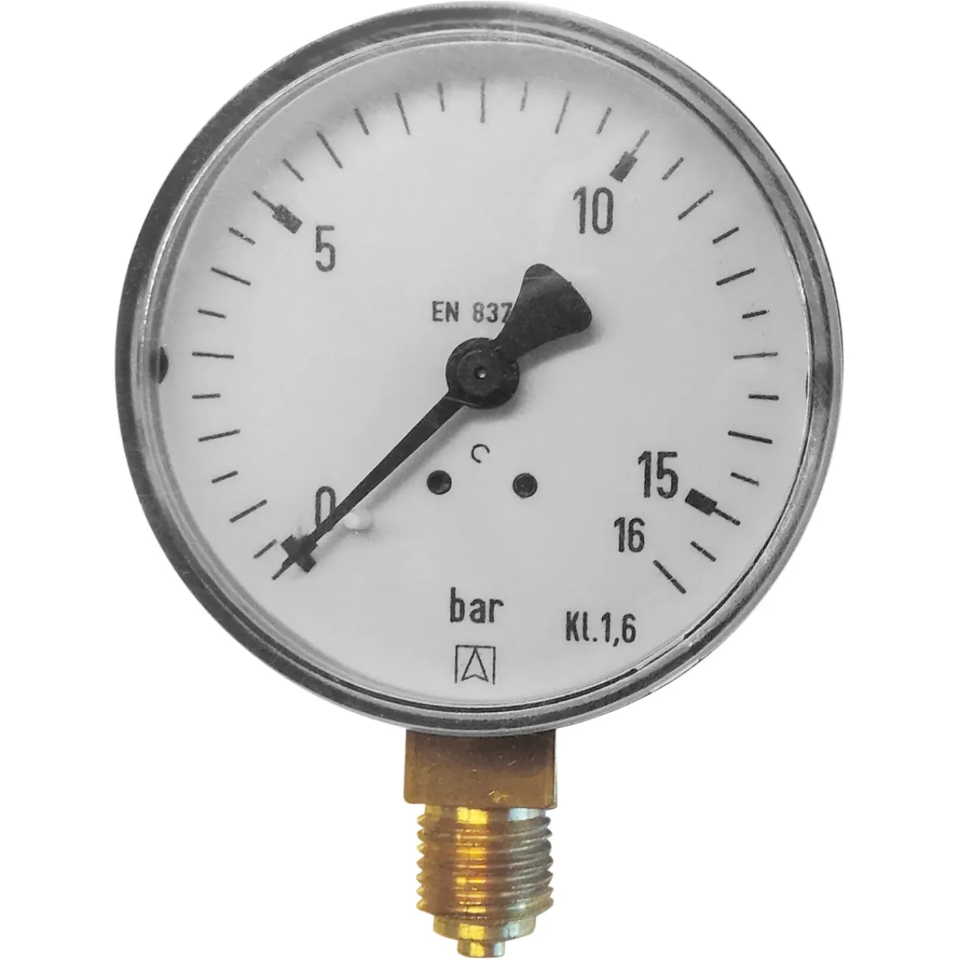 Van Marcke GO by manometer Ø63mm universeel 0-16 bar 1/4"M