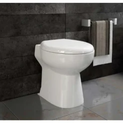 GO by Van Marcke Staand Toilet Met Vermaler Met Dubbele Spoeling 2/44 Liter Met Zitting