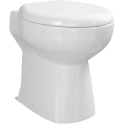 GO by Van Marcke Staand Toilet Met Vermaler Met Dubbele Spoeling 2/44 Liter Met Zitting