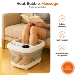 Goliving Automatische Voetenbad - Voetmassage Apparaat - Inklapbaar