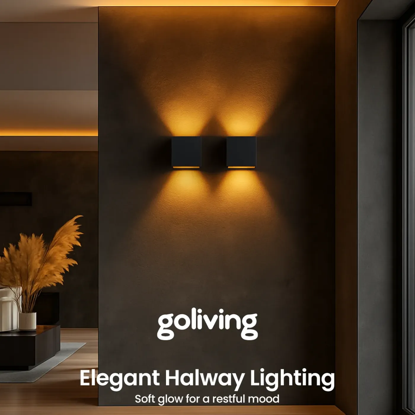 Goliving Buitenlamp Met Bewegingssensor – Wandlamp Zwart – Industrieel – Waterdichte Led