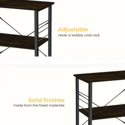Goliving Keukentrolley - Keukenkast - Keukenrek - Serveerwagen - 60x40x89 - Zwart Hout