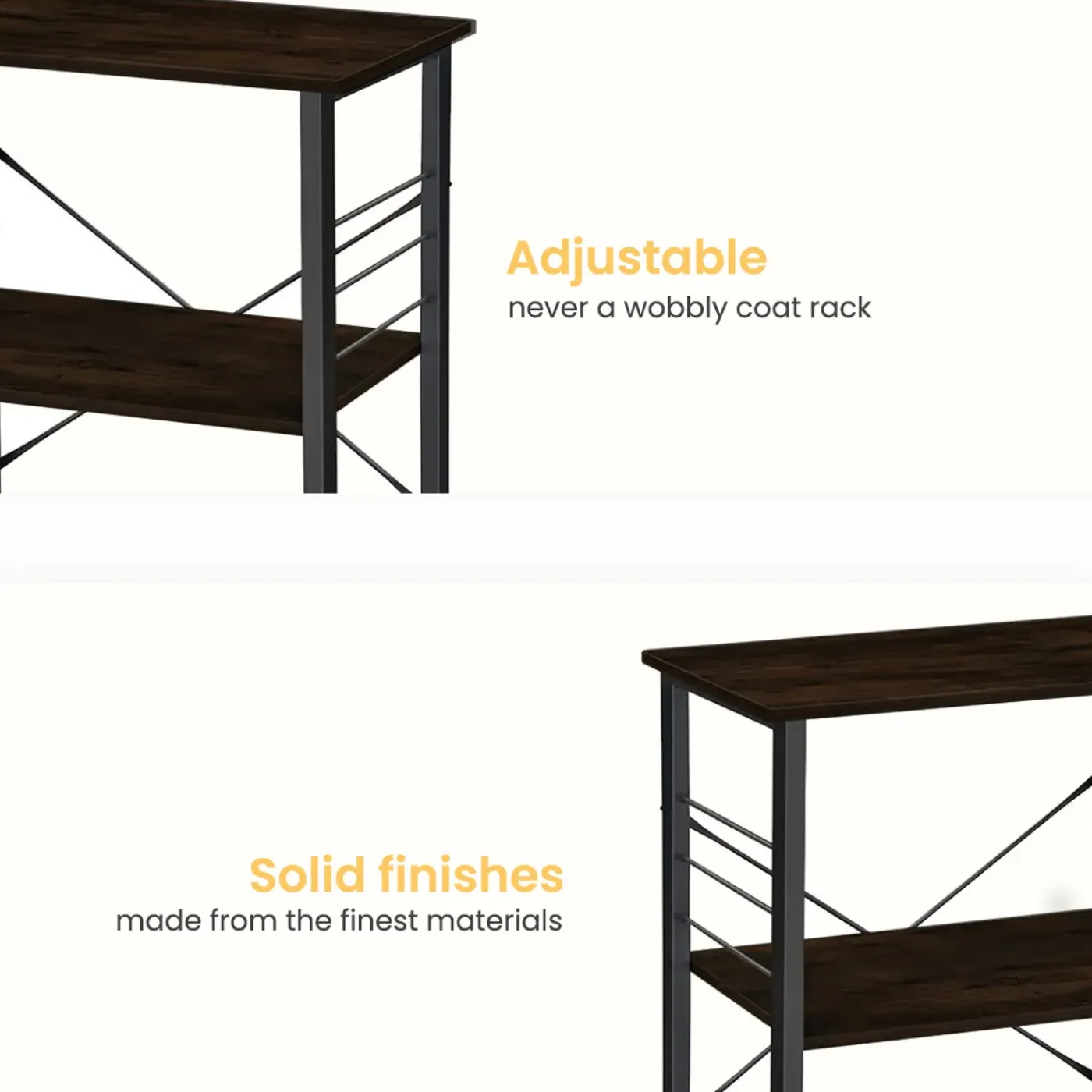 Goliving Keukentrolley - Keukenkast - Keukenrek - Serveerwagen - 60x40x89 - Zwart Hout
