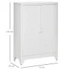 4Goodz Archiefkast Metaal Met Magnetische Deur 33x75x110 Cm - Wit