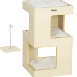4Goodz Combiset Kattenmand En Speeltje - 3 Ligplekken Met Kussens 34x34x60 Cm